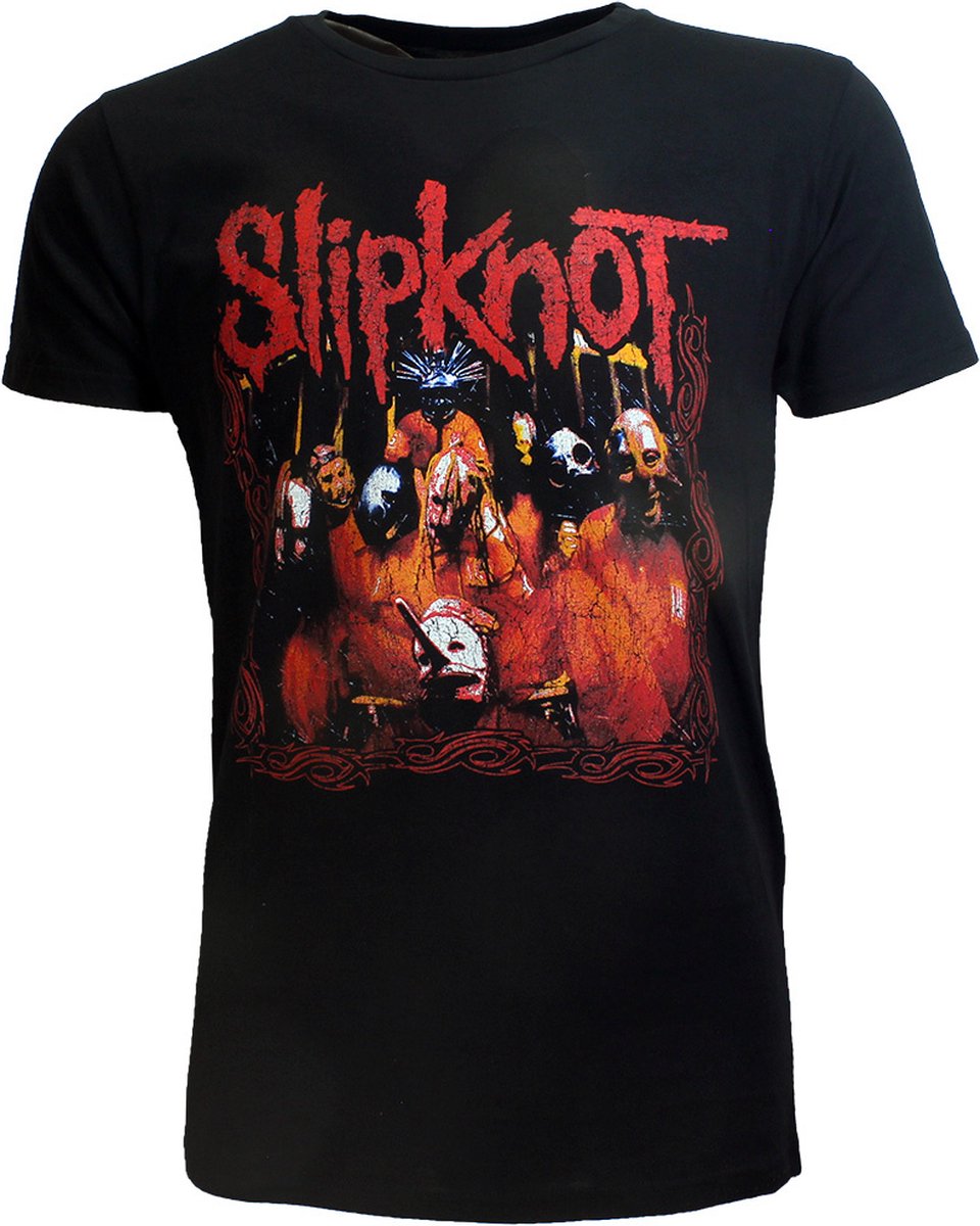 Slipknot Group Photo Band T-Shirt - Officiële Merchandise - S