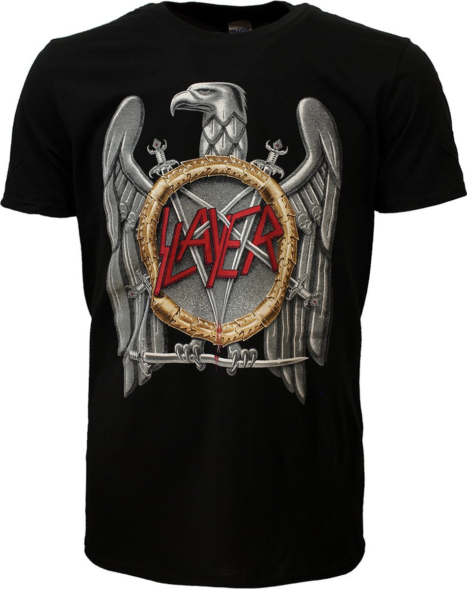 Slayer Silver Eagle T-Shirt - Officiële Merchandise - L