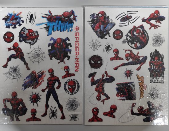 Spiderman Raamstickers - 40 stickers