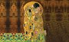 Fotobehang - Vlies Behang - De Kus van Gustav Klimt - Schilderij - Kunst - 152,5 x 104 cm