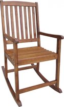 Comfortabele houten schommelstoel, geolied acaciahout