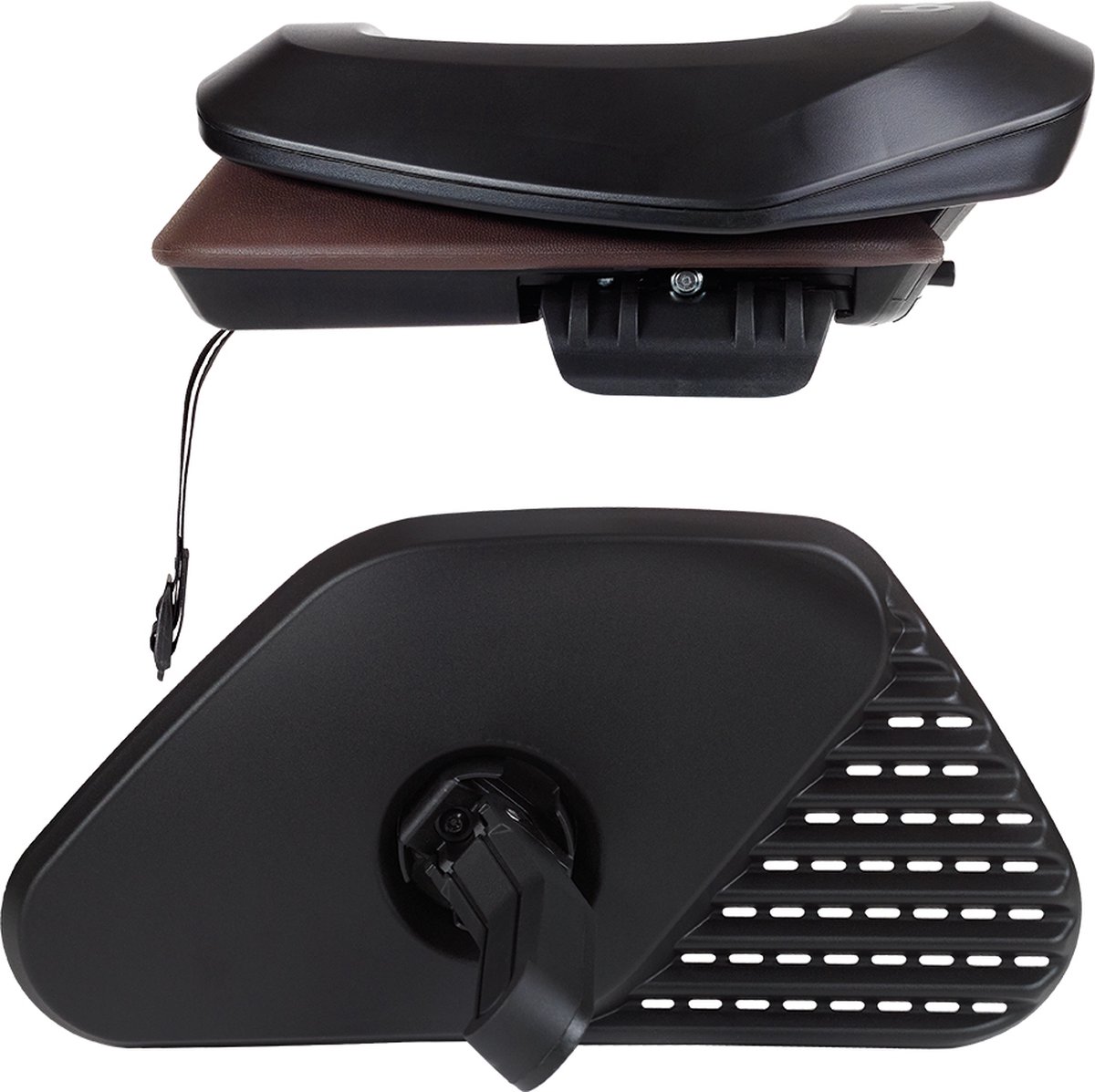 Bobike One Junior achterzitje tot 35kg dragerbevestiging zwart/bruin thumbnail 5