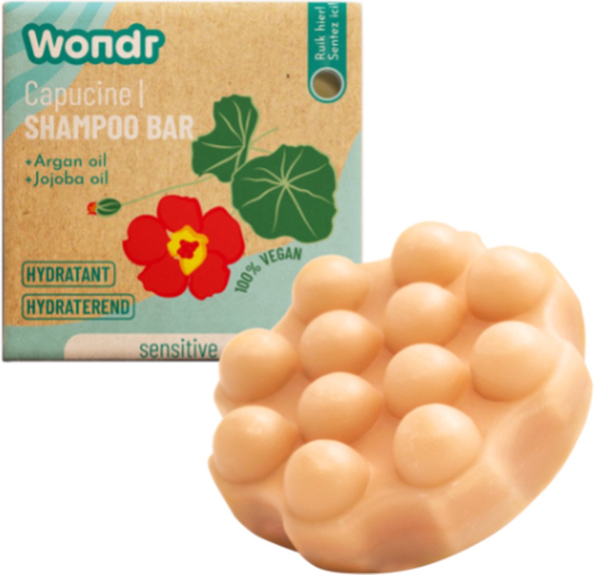 WONDR Shampoo bar Capucine Gevoelige hoofdhuid Flower
