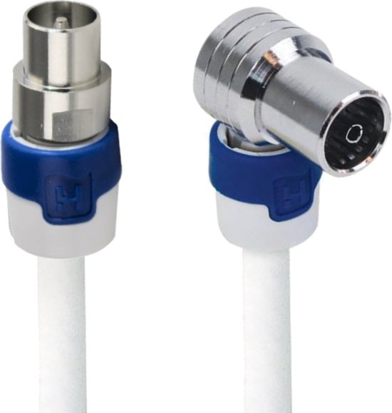Csl 5M Câble D'Antenne Coaxial Hdtv, Câble Tv Coudé Mâle Femelle, Fiche Csl 5M Câble D'Antenne Coaxial Hdtv, Câble Tv Coudé Mâle Femelle, Fiche