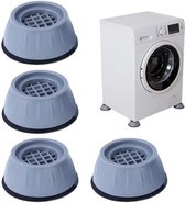 Wasmachine Demper - Wasmachine Verhoger - Trillingsdemper - Anti Slip – Schokdemper - Anti Tril - Wasmachine Voetjes - Vibratiedempers - Verhoger - Grijs