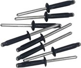 LB Tools Professional pop rivets plaque d'immatriculation noir (10 pcs)