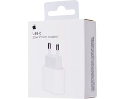 Apple 20W Power adapter - USB-C aansluiting - Snellader iPhone - Wit