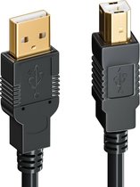 Câble d'imprimante Techvavo® USB 2.0 - Câble d'impression haute vitesse - 2 mètres