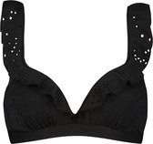 Beachlife Black Embroidery Dames Bikinitopje - Maat D36