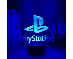 Samstyle - Game LED Lamp - 16 kleuren - 3D Game Light - Playstation logo - Afstandsbediening - Sfeerlamp