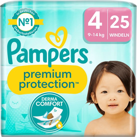 Pampers Premium Protection Taille 4 (9-14kg) 25 Couches