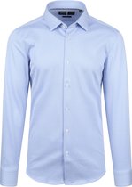 BOSS - Overhemd Blauw - Heren - Maat 44 - Slim-fit
