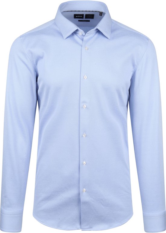 BOSS - Overhemd Blauw - Heren - Maat 44 - Slim-fit