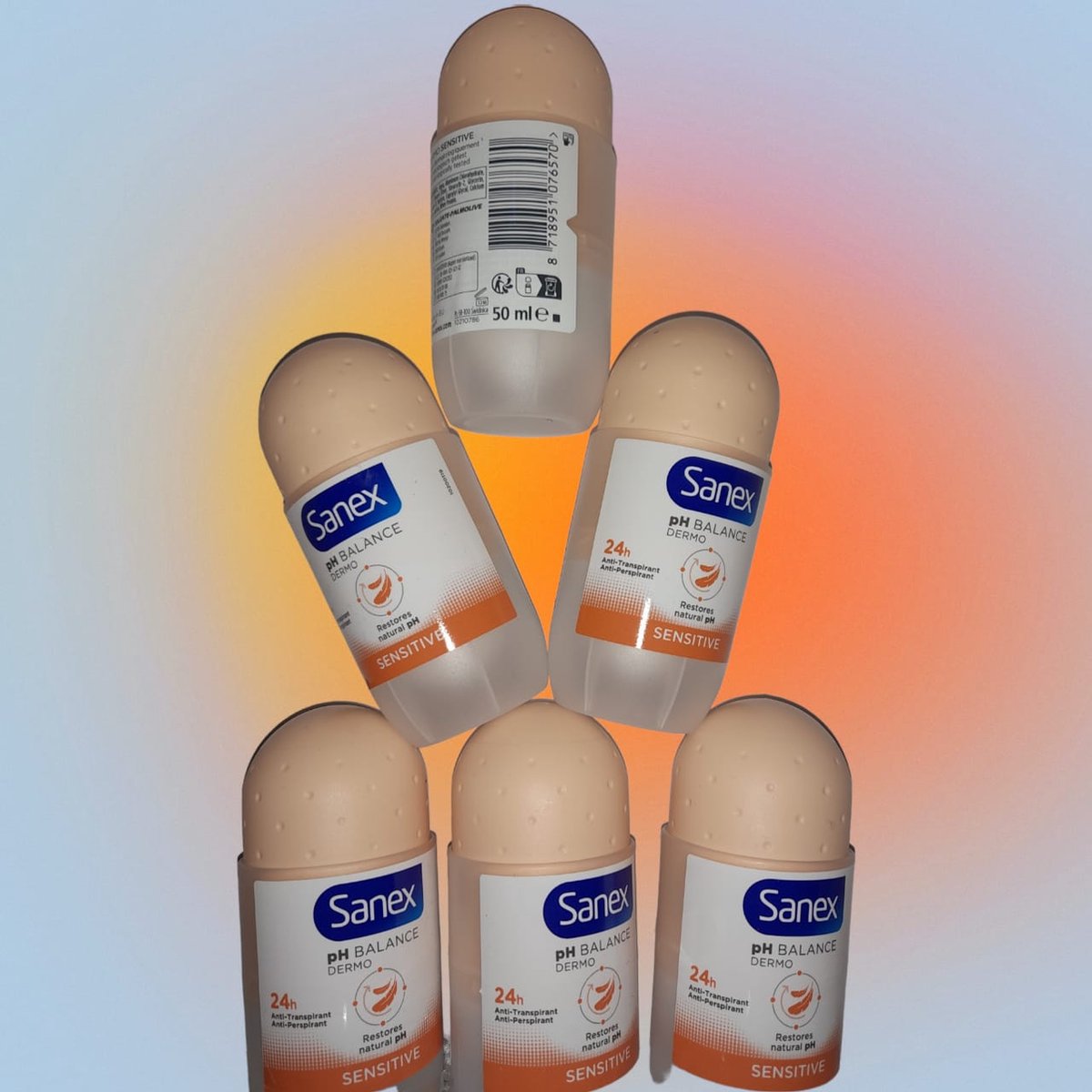 Goedkoopste Multipack 6 X Sanex Dermo Sensitive Lactoserum 24H Anti-Transpirant Rollers ps 50 ml