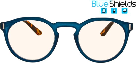 BlueShields by Noci Eyewear RFE352 Nemo Beelschermbril sterkte +1.00 - Petrol/Tortoise - Blauw licht filter