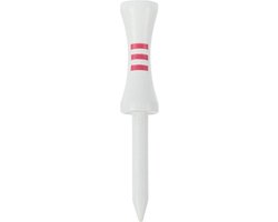 Wood - Castle - Tees 57mm - wit rood - 25 stuks
