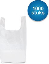 Hemddraagtas - Plastic Tas 27 x 48 cm - 1000 stuks | bol.com