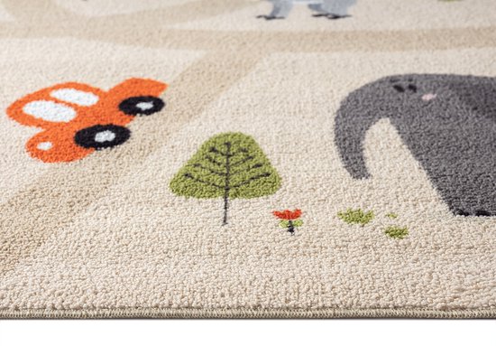 the carpet Happy Life - Tappeto da gioco per bambini, lavabile, con mappa  del mondo, terra, animali, blu, 140 x 200 cm : : Prima infanzia