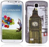 Cadorabo Hoesje voor Samsung Galaxy S4 met LONDON - BIG BEN opdruk - Hard Case Cover beschermhoes in trendy design