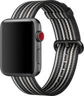 Apple Woven Nylon Apple Watch 38mm / 40mm / 41mm Black Stripe