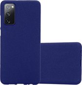 Cadorabo Hoesje geschikt voor Samsung Galaxy S20 FE in FROST DONKER BLAUW - Beschermhoes gemaakt van flexibel TPU silicone Case Cover