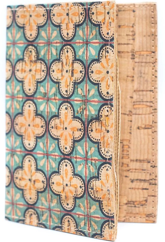 DWIH - Paspoorthouder - Paspoort hoesje - Kaarthouder - Kurk - Portugees Design