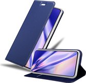 Cadorabo Hoesje geschikt voor Samsung Galaxy S21 5G in CLASSY DONKER BLAUW - Beschermhoes met magnetische sluiting, standfunctie en kaartvakje Book Case Cover Etui