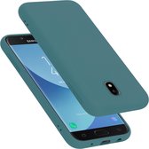 Coque Cadorabo pour Samsung Galaxy J5 2017 en VERT LIQUIDE - Coque de protection en silicone TPU souple