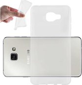 Cadorabo Hoesje geschikt voor Samsung Galaxy A7 2016 in VOLLEDIG TRANSPARANT - Beschermhoes gemaakt van flexibel TPU Silicone Case Cover