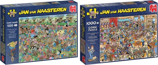 Set 2x Jan van Haasteren NK puzzelen en Oud hollandse ambachten (2x