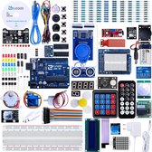 ELEGOO UNO R3 Ultimate Starter Kit Compatibel met Arduino IDE Volledig Elektronica Project Bouwdoos, UNO R3 Microcontroller Board en Accessoires (Meer Dan 200 Delen)