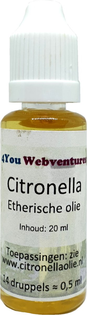 Goedkoopste Pure etherische citronella olie - 20 ml - essentiële etherische olie