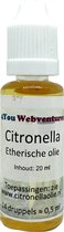 Pure etherische citronella olie - 20 ml - essentiële etherische olie