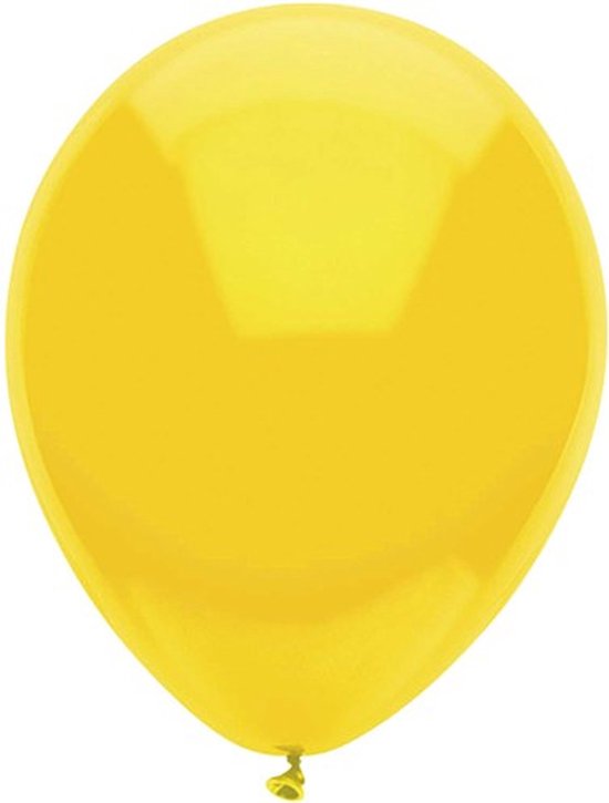 Haza - Ballonnen - geel - verjaardag/thema feest - 100x stuks - 29 cm