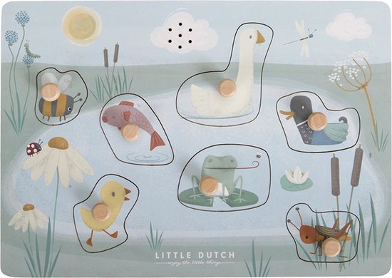 Little Dutch Geluidenpuzzel Little Goose FSC
