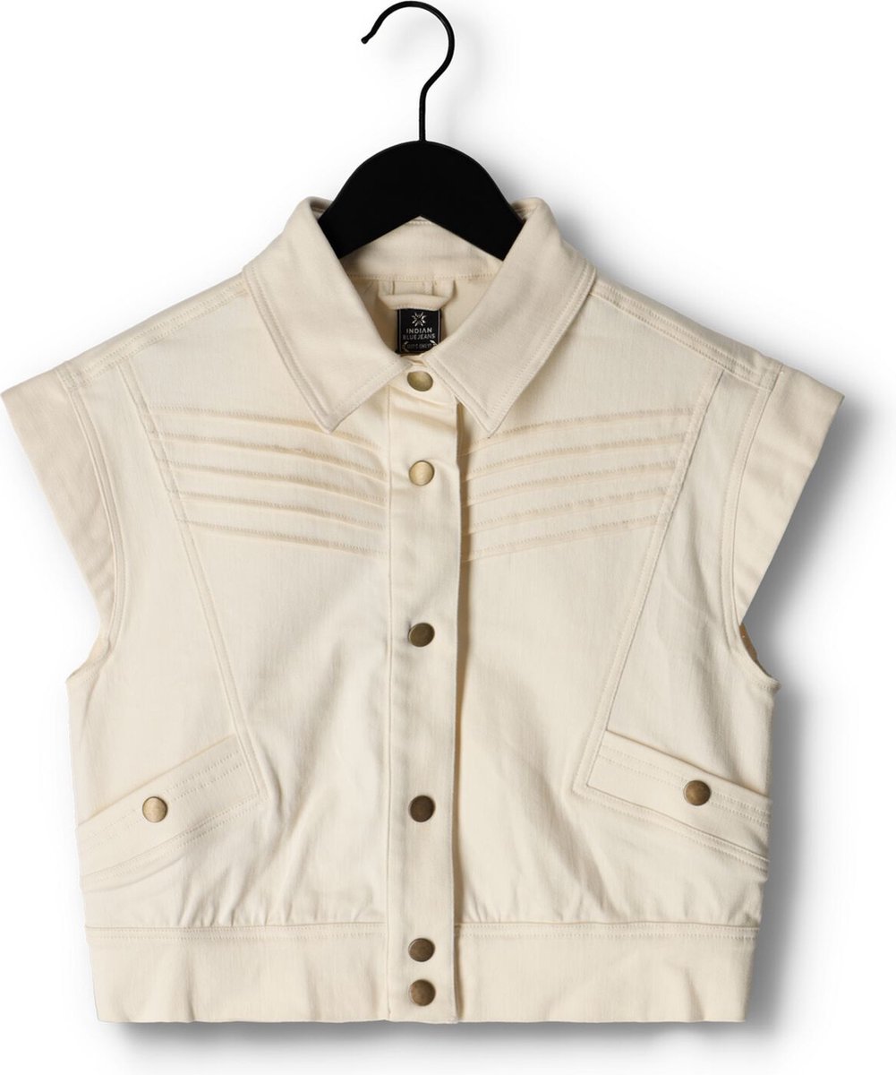 Indian Blue Jeans Gilet Fancy Twill Blazers Meisjes - Gebroken wit - Maat 140