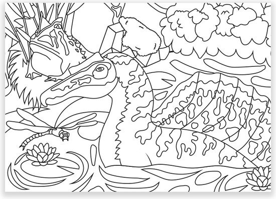 Inkleurkaarten 5x “Dinoland”