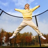 Tuintrampoline - Ø 366 cm - Met veiligheidsnet - Met trap - Oranje