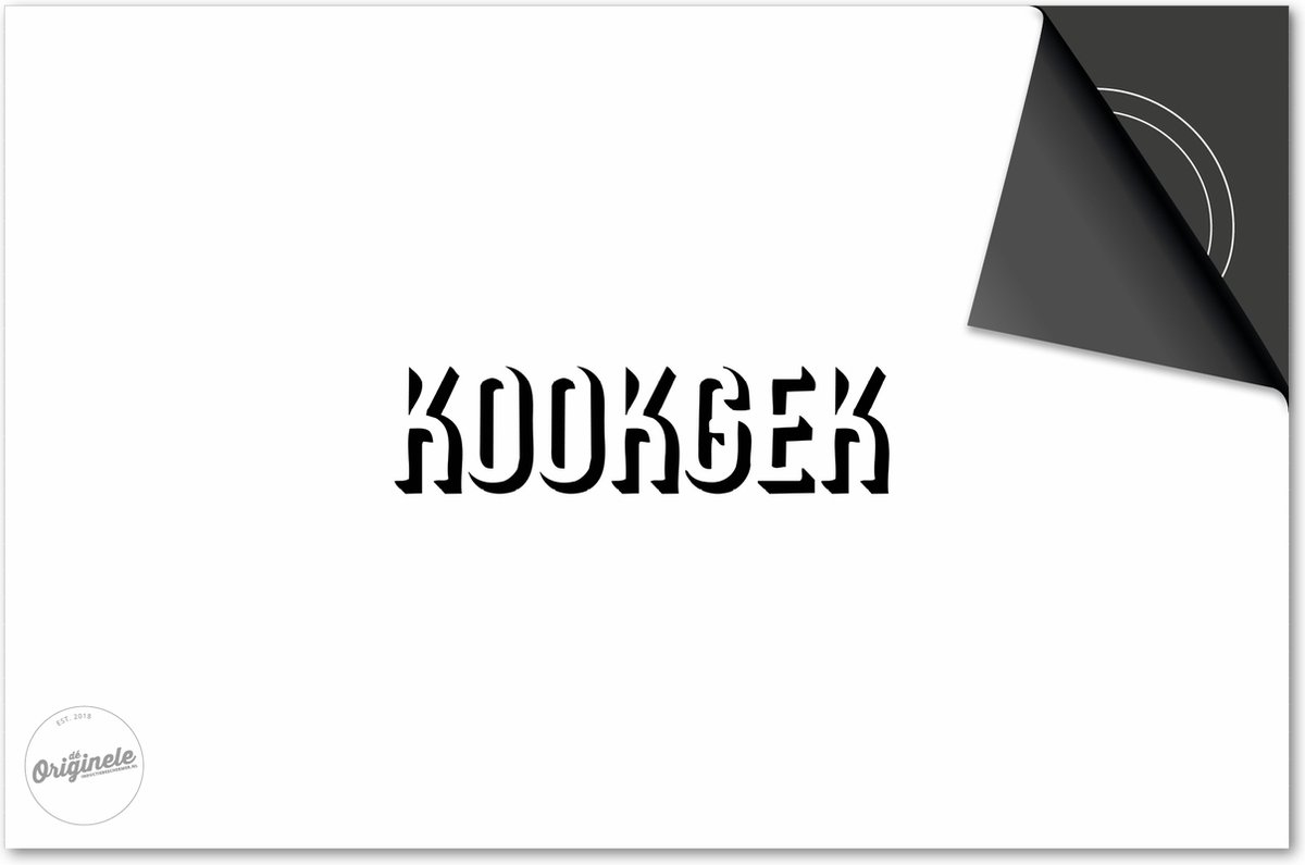 Inductie beschermer 59x52 - afdekplaat inductie mat - Dietrix Kookplaat beschermer - Exclusief - Quotes - Kookgek Wit