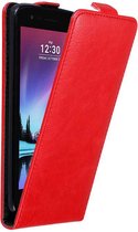Cadorabo Hoesje geschikt voor LG K4 2017 in APPEL ROOD - Beschermhoes in flip design Case Cover met magnetische sluiting