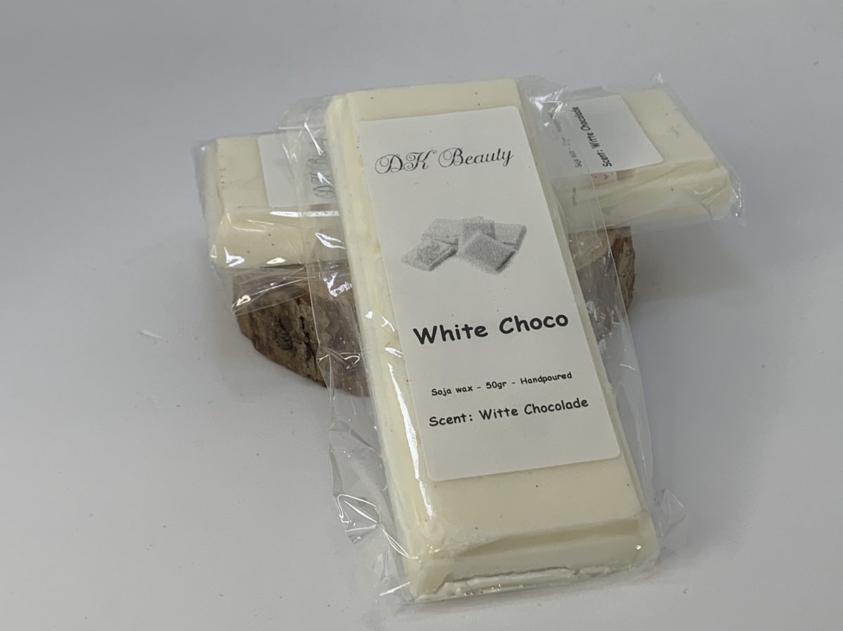 Waxmelt | DK Beauty - Waxreep - White Chocolade - Witte Chocolade - Wax - Soja - 100% natuurlijk - Natuurlijk product - Soja wax - Chocolade - Geur - Geur brander - Diffuser - Geurverspreider | Waxmelt | Waxmelts