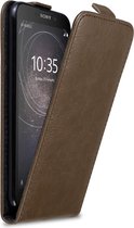 Cadorabo Hoesje geschikt voor Sony Xperia L2 in KOFFIE BRUIN - Beschermhoes in flip design Case Cover met magnetische sluiting