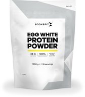 Bol.com Body & Fit Egg White Protein Powder - Proteine Poeder / Eiwitshake - Puur ei-eiwit - 1000 gram (35 shakes) aanbieding