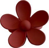 Arty's Haarclip Flower - Haarclip Vrouwen en Meisjes - Bloem - Hoge Kwaliteit - Earth red