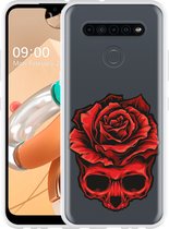 LG K41S Hoesje Red Skull - Designed by Cazy