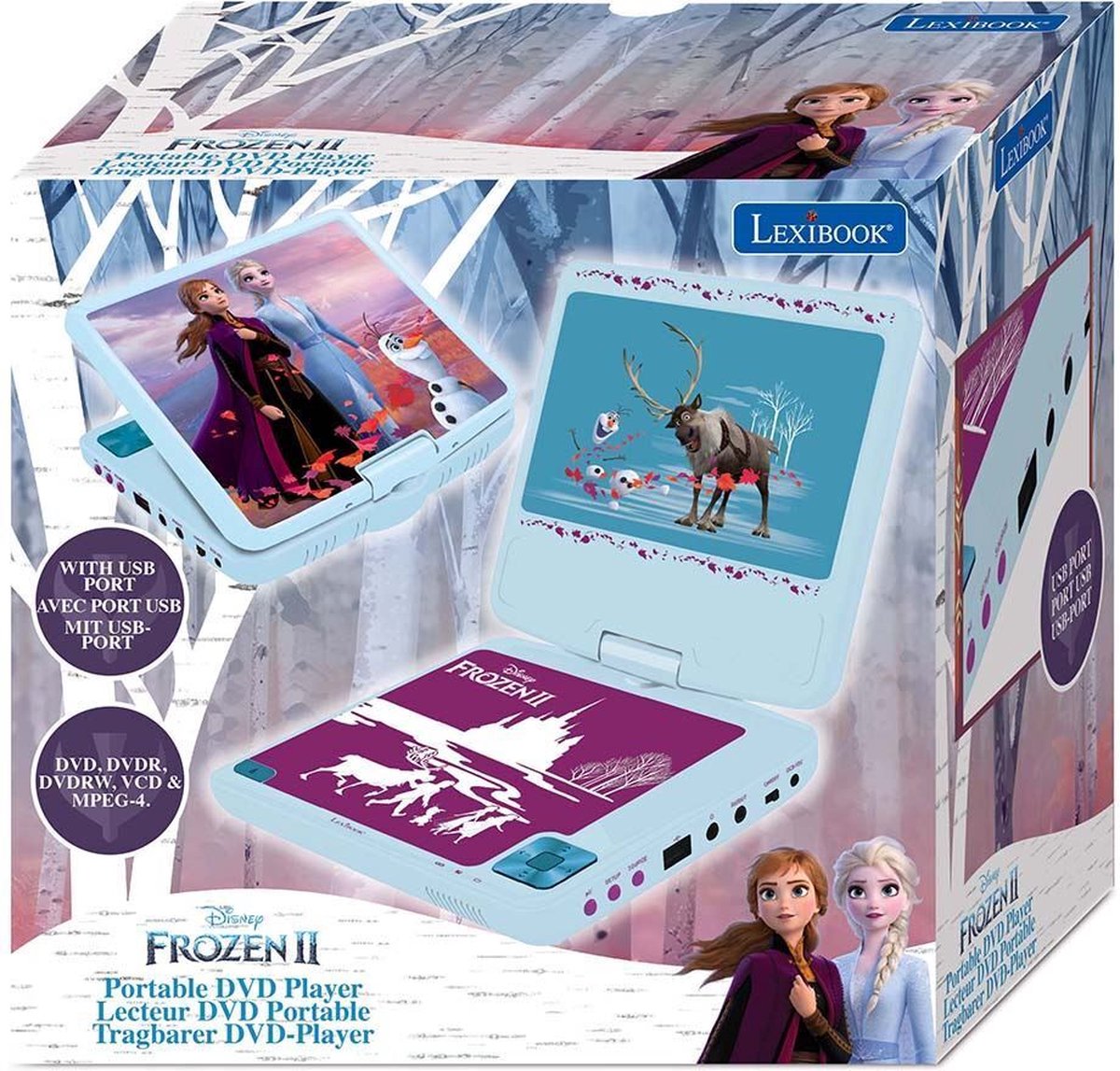 bodem Bot twijfel Lexibook Disney Frozen - portable DVD player - Blauw | bol.com