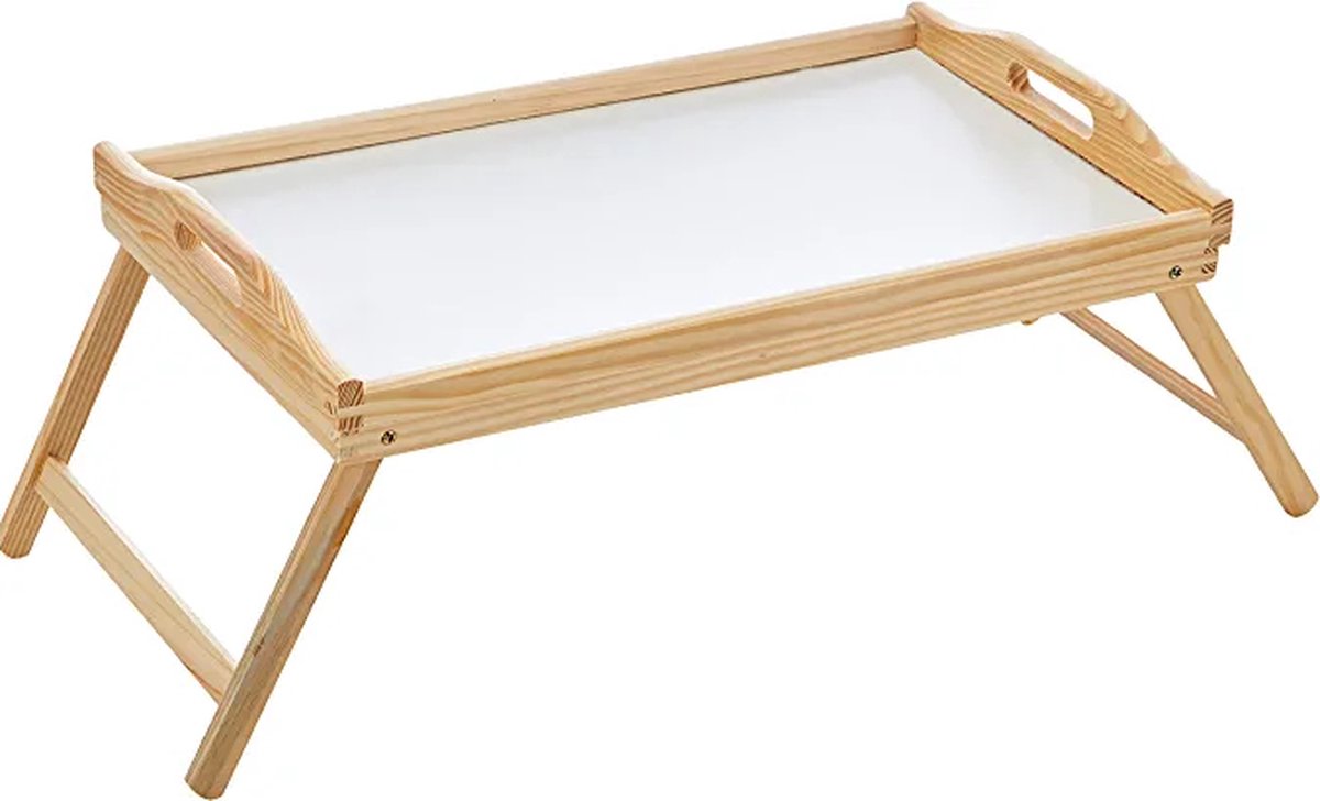Dienblad/serveerblad op poten grenen hout 50 x 30 cm - Ontbijt op bed — cadeau in Koken & Dineren - foto 3