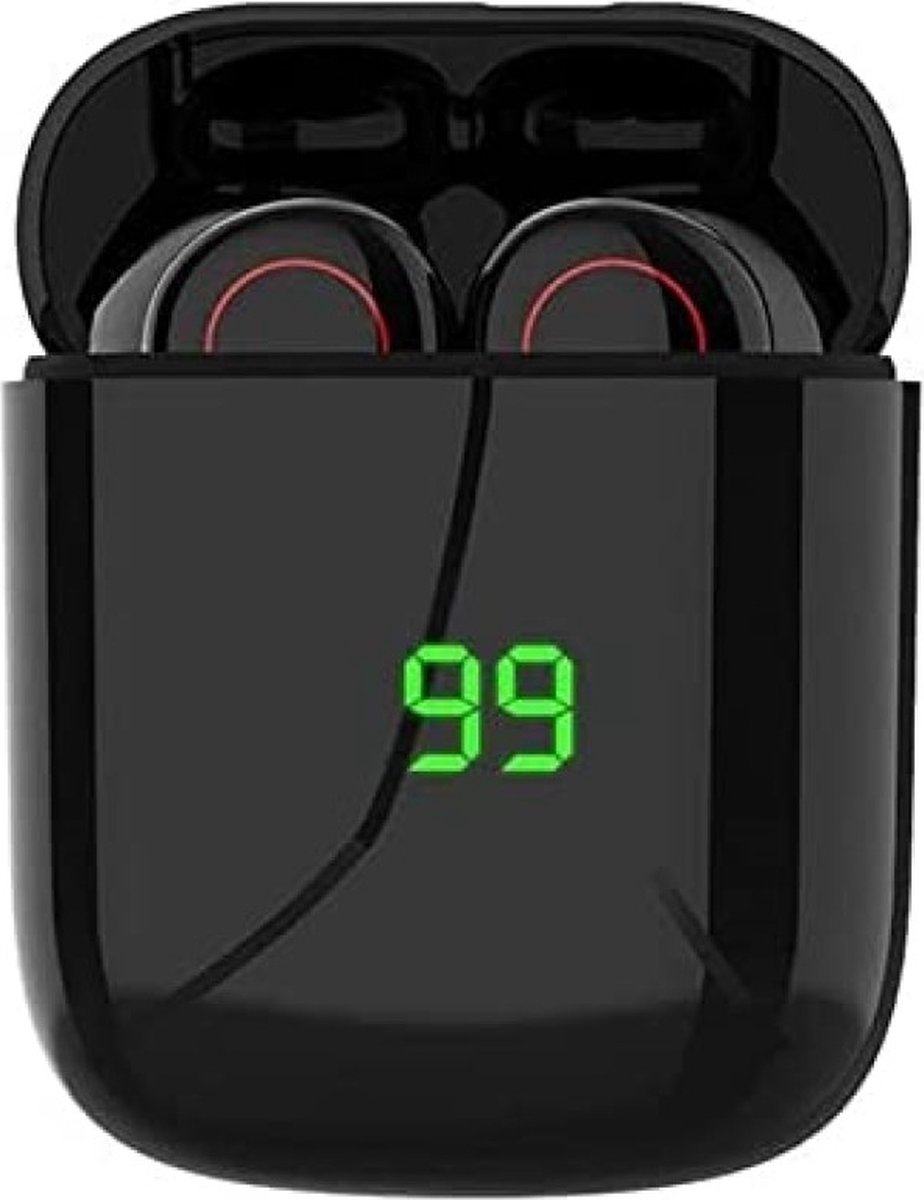 Nubex YSP Draadloze Oordopjes met Oplaadcase - Bluetooth - Sport Earbuds - Geschikt voor Apple en Android - Oortjes - Zwart