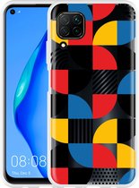 Huawei P40 Lite Hoesje Abstract Pattern Designed by Cazy