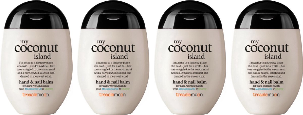 Treaclemoon My Coconut Island Handcrème Bundelverpakking - 4 x 75 ml